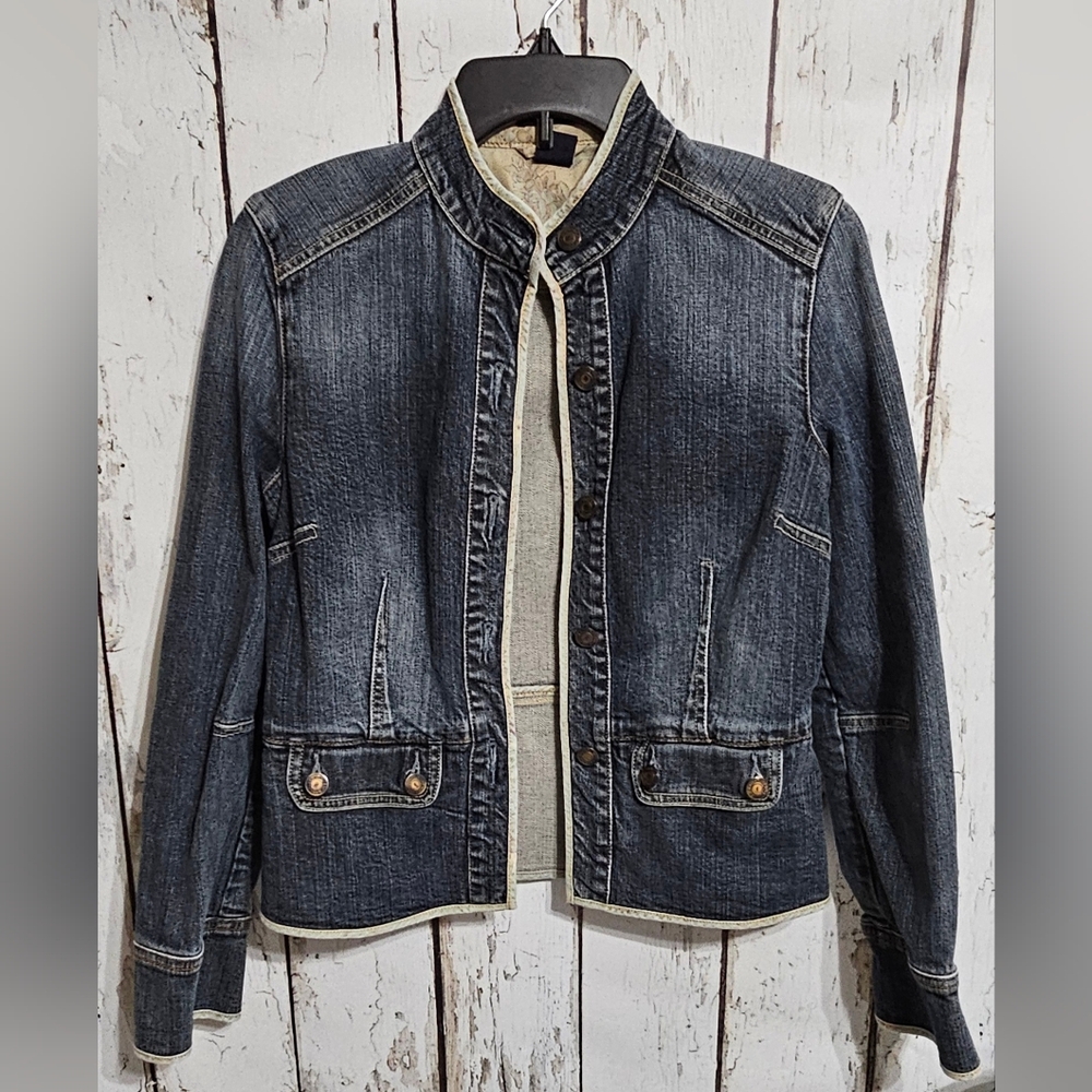 GAP Indigo Denim Jacket with Button Accents